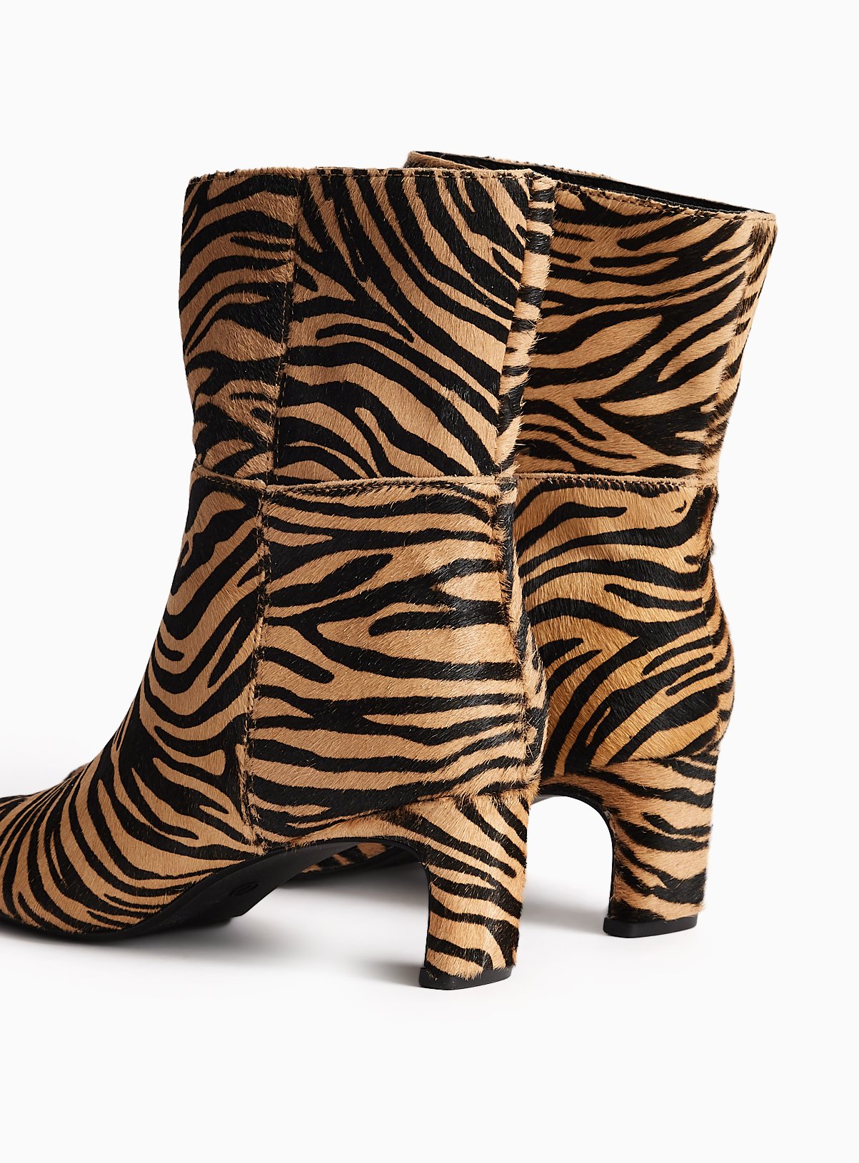 Zebra Pony Blade Heel Boots 4 - Image 4 thumbnail